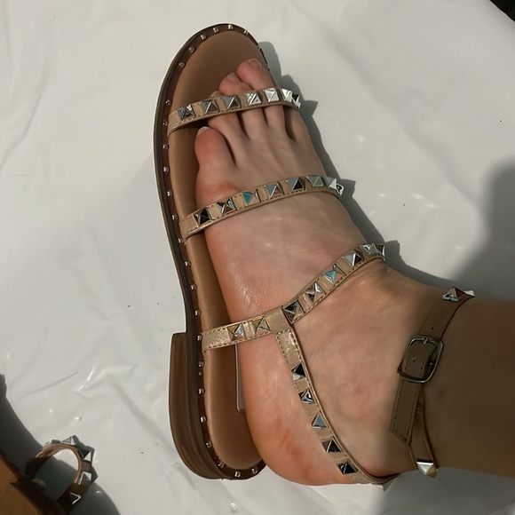 Steve Madden Rhinestone Wrap Sandals- Size 8 - Picture 7 of 8